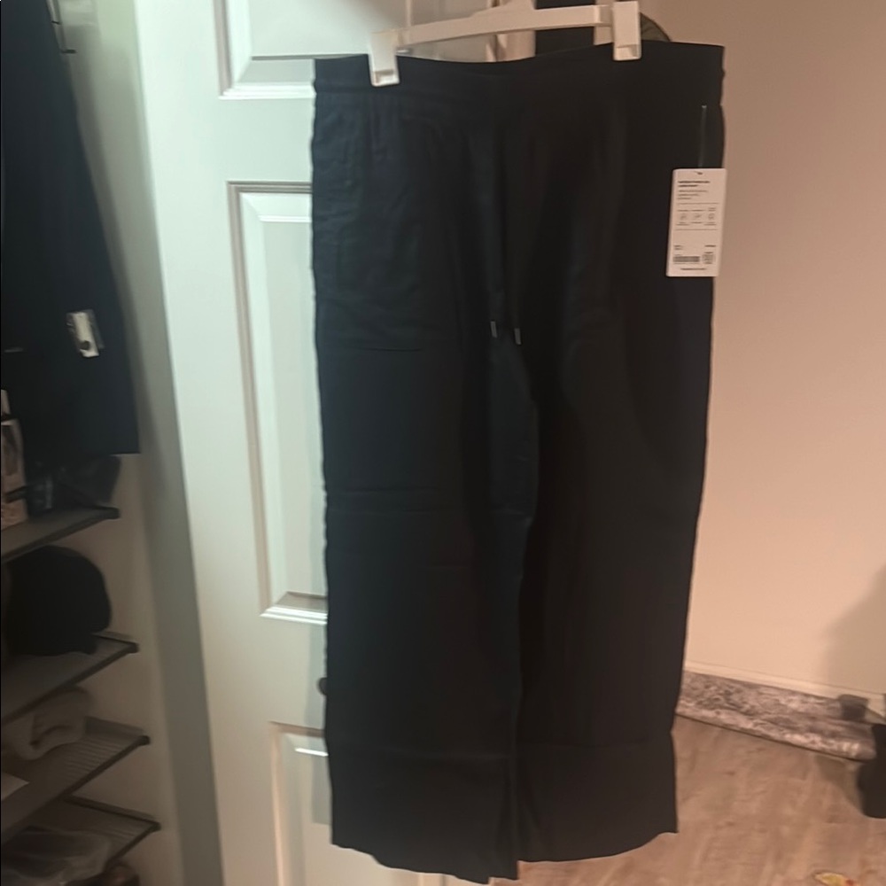 Athleta Retreat wide leg linen pants XL